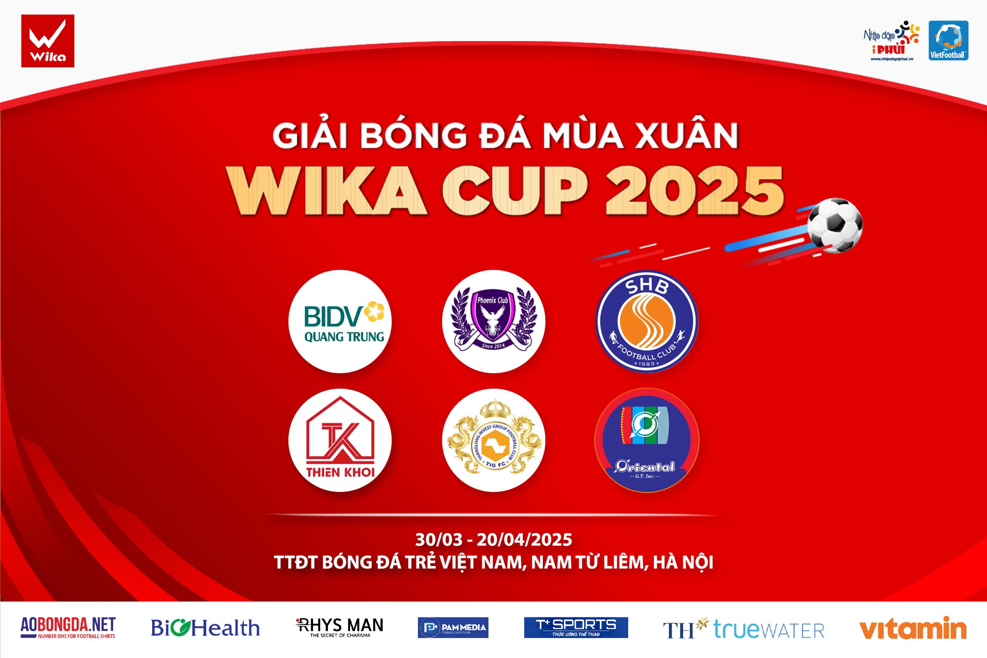 Các “ông lớn” sân 7 miền Bắc khởi động năm mới với giải bóng đá mùa xuân Wika Cup 2025